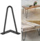 4pcs Pieds de Table en métal Pieds de Meubles Pieds de Table en épingle à Cheveux Pieds de Chaise Pied de Bureau Pieds de Table en Fer forgé 8/12/16/18 Pouces Épaisseur 10mm Noir(8 Pouces)