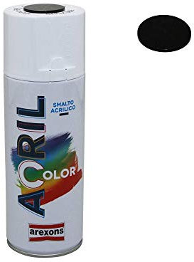 Arexons Bombe de Peinture Acrylique Noir Intense ral 9005 (Cadre-Chassis) (Spray 400 ML) (3934)