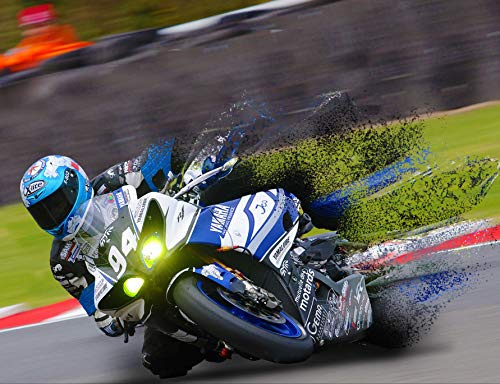 hansepuzzle 84602 - Motorrad Puzzle 1000 Teile - Hintergründe Puzzle mit hochwertiger Aufbewahrung: Kartonbox und wiederverschließbarem Beutel - Format 60 × 46 cm