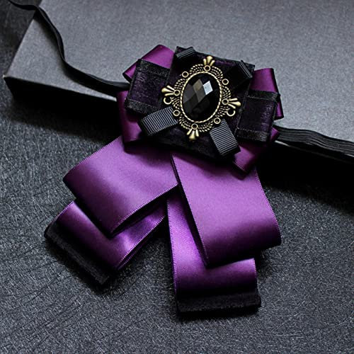 Noeud Papillon Bowknot Broche Camée Fleur Tissu Strass Broches Et Broches Vintage De Luxe Badge Cravate Broche pour Hommes