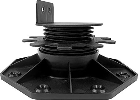 Aufun Stelzlager höhenverstellbar, Stellfüße-Terrassenlager, für Terrassendielen-Unterkonstruktion, WPC, BPC, füße verstellbar von 30 mm – 60 mm (10 Stück)