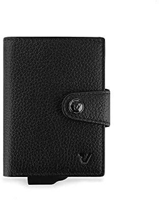 RONCATO Iron 4.0 portafoglio uomo pelle con RFID e portamonete Nero