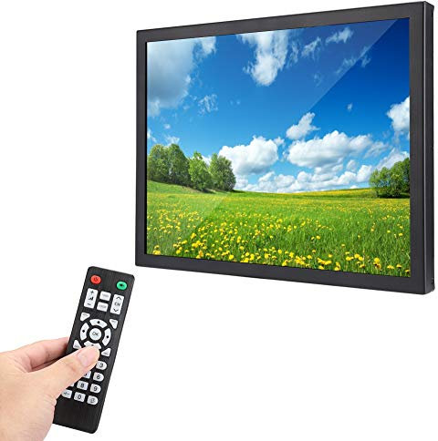 ciciglow Monitor da 15 pollici, schermo industriale portatile, schermo Full TFT HD, 4: 3, 1024 X 768, Retroilluminazione WLED, per PC/TV/CCTV/Fotocamera/Sicurezza/Computer/Drone (Il Nero)
