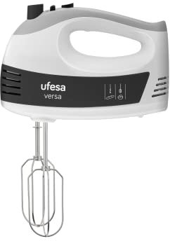 Ufesa BV4660 Versa, Mixer, 500W, 5 Geschwindigkeitsstufen + Turbo, 2 Schneebesen, Zubehörauswurftaste