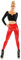 Zeralda Fashion Damen Thermo Hose Leggings High Waist Leggin Wet Look Lack Leder Optik Jeggings (as3, Alpha, m, l, Regular, Regular, Rot, M/L)