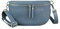 Made in Italy Damen Leder Tasche Handytasche Gürteltasche Crossbody Hüfttasche Bauchtasche Umhängetasche Cross-Over Bodybag Schultertasche Kosmetiktasche Jeansblau