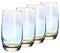 LamChyar Trinkgläser, irisierende Highball- und Wassergläser, für Wasser, Saft, Getränke (4 Stück)