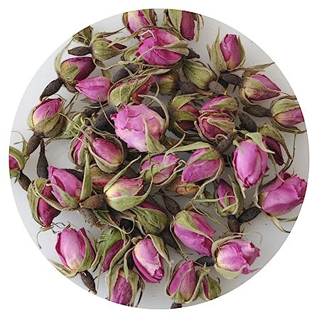 Boutons de roses de Damas séchés BIO, pour thé aux boutons de rose, infusion, tisane, boutons de rose de Damas 100% naturel - en direct du producteur, 100 g