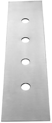 Gessi 4-Loch Dekor-Platte für Secur Box, Fliesenbankmontage, 01664, Farbe: Finox Optik