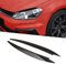 GSRECY R&L Scheinwerfer Augenlid Augenbrauenabdeckung Augenbrauen kompatibel mit VW Golf 7 GTI MK7 (Schwarz Glanz)