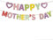 Docday Happy Mother's Day Banner We Love Mom Day Girlande Thank You Mom Tea Party Dekorationen