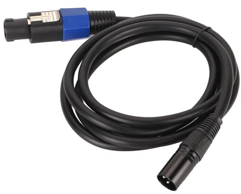 Speaker to XLR Cable, Male Connector to XLR Male with Built in Oxygen Copper Core, for Professional Stage Displays, Subwoofers, Home Speakers, 1.8m / 5.9ft