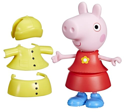 Peppa Pig Tenues de Pluie, Figurine, Rose, 15 cm