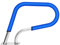 CCAUUB Pool Rail Pool Geländer 304 Edelstahl 264.55 LBS Tragfähigkeit Silber U-förmiger Handlauf Humanisierter Swimmingpool Handlauf mit blauer Griffabdeckung