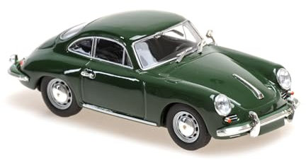 Porsche 356 C Coupe Dark Green 1965 - Modellauto, Maßstab 1/43, Metall, Klassiker, Erwachsene Sammler, Unisex, Auto, 1 Count
