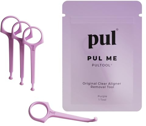 PUL Aligner Removal Tool - Purple | Safe & Hygienic Hook for Invisalign & Retainers | Gentle BPA-Free Design for Daily Use