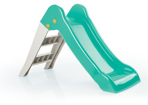 Dolu My First Garden Slide Medium for Kids For Children From 2 Years, Foldable for Indoor or Outdoor Use Toddler Climbing Kids Slide Indoor Slide Kids Outdoor Play Equipment, Green/White