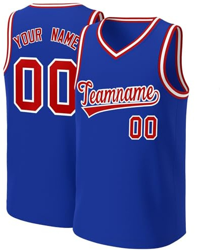 Generisch Personalisiert Basketball Trikot Atmungsaktiv Basketballtrikot Individuelles Spieltrikots Schnelltrocknend Sportshirts Ärmelloss T-Shirts Kinder Erwachsener Oberteil For Herren Damen Jung