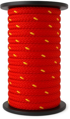 Polypropylenseil 2 –16mm - 25–100 m - Seil - Outdoor - Flechtleine - Campingseil - Leine - Schnur - Kunststoffseil - Reißfest - Allzweckseil für Festmacher - Boot - Geflochtenes Seil (25, 12mm)