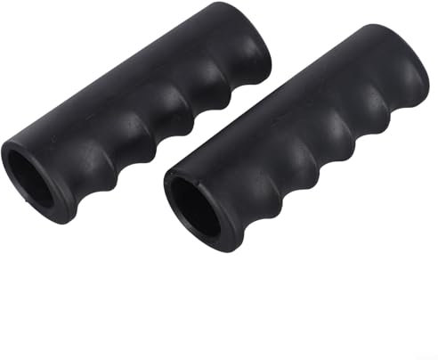 2 maniglie in gomma per carriola, progettate per una presa forte e una facile maneggevolezza in giardino e cantiere (118 x 29 mm)
