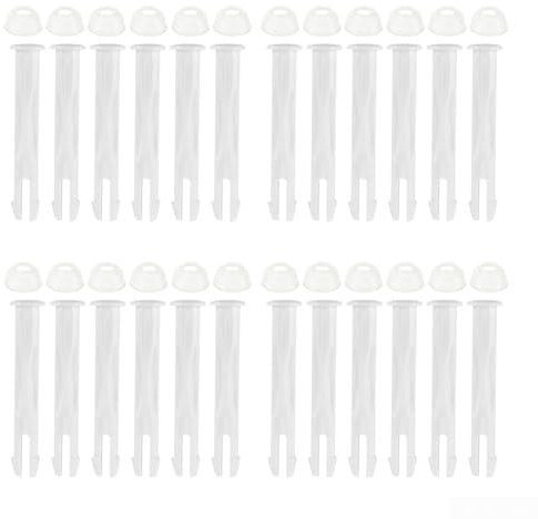 24PCS Plastic Pool Joint Pins and Seals, Metal Frame Pool Connector Replacement Parts 2.36inch/6cm Length Compatible with 10-24ft Above Ground Pools Summer Swimming Pool Accessories
