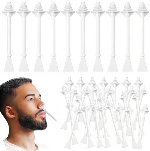 JUGUTA 100 Stück Nasenwachs Stäbchen, Nasenhaar Entfernen Und Nasenhaarentferner, Nasenwachs Männer Und Frau, Entfernen Zur Reinigung Der Nasenlöcher (Weiß)