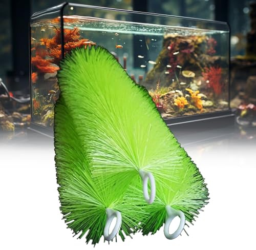 50 Packungen Edelstahl-Filterbürsten für Fischteiche, 70 cm, große Pool-Wasserfiltration für Koiteiche, Aquarien und Wassergärten, wesentliche Reinigungswerkzeuge