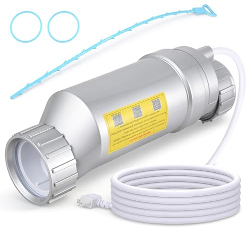Cellule de sel T15 améliorée pour système de chloration de piscine enterrée compatible avec les systèmes de chloration Hayward W3T-CELL-15 TurboCell T-Cell-15, T-CELL-15-SWP, jusqu'à 150 000 gallons