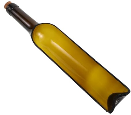 Veemoon Vase à Fleurs en Verre Multifonctionnel de Bouteille de Vin Bois, Décor Créatif pour Arrangements Floraux et Décoration Intérieure Esthétique