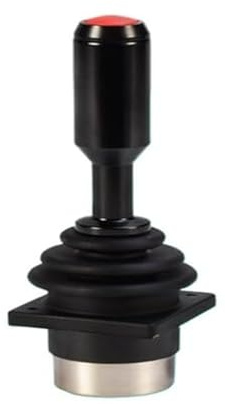 TIEOAXFT SMC30C Hall Sensor Joystick, 2 Axis + 1 Button Controller for Industrial Control (USB2.0 HID)(Dc5v Output Can Red Button)