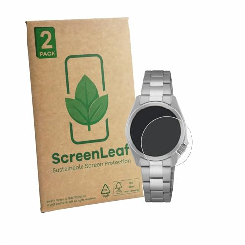 ScreenLeaf 2 Stück Schutzfolie für Seiko 5 Sports SRE003K1 (28 mm) [nachhaltiger Displayschutz, Folie, transparent, kratzfest]