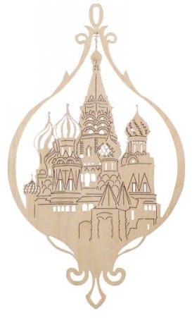 Fensterbild 'Basilika', Original Erzgebirge