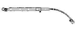 Piper Dachauflagestange gebogen Stahl 22 mm 110-160 cm
