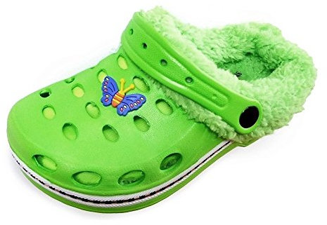 Magnus Kinder Clogs Hausschuhe Badeschuhe (20A) Badelatschen Pantoffel Pantoletten Schuhe 2 in 1 Neu ! Größe 30/31, Farbe Grün