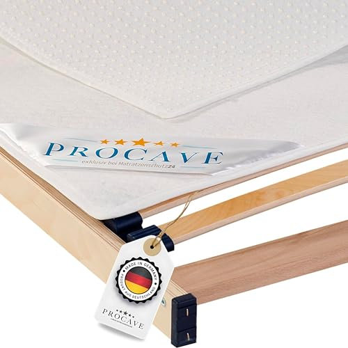 PROCAVE Noppenschoner für den Lattenrost in verschiedenen Größen - Made in Germany | Matratzen-Unterlage und Matratzen-Schoner 180x200 cm | atmungsaktiv, rutschfest und waschbar