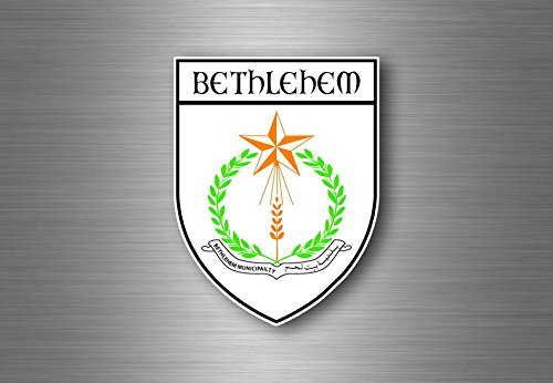 Aufkleber sticker autoaufkleber wappen schild flagge bethlehem israel