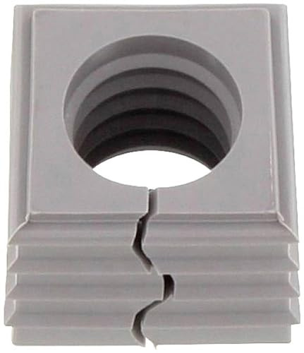 CONTA-CLIP 28573.6 Kabeldurchführungssystem Kdsclick, Dichtelement KDS-De 12-13 Gr, Montageart: Stecken, Länge x Breite: 20, 3 mm, Kabeldurchmesser Max.: 13 mm, IP 66, Farbe: Grau, 10 Stück