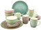 CreaTable, 20339, Serie Bella Casa, Geschirrset, teilig Kombiservice, 16-tlg, Steingut, mehrfarbig