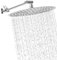 NearMoon Regenduschkopf mit 27,9 cm verstellbarem Arm, Hochdruck-Edelstahl-Regendusche, ultradünnes Design – Druckerhöhung (30,5 cm, Chrom)