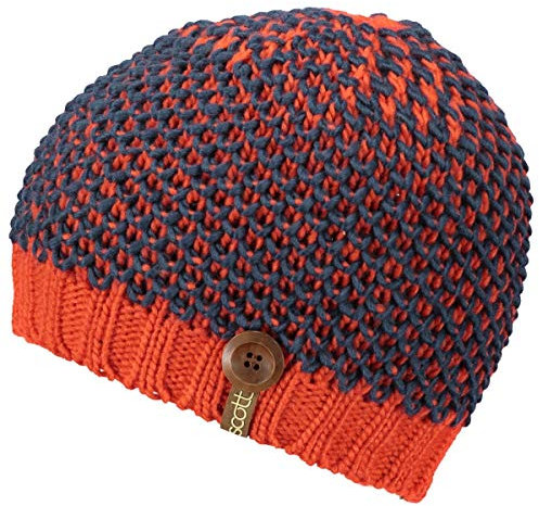 Scott W Mountain 30 Beanie Blau-Rot, Damen Kopfbedeckung, Größe One Size - Farbe Tomato Red - Denim Blue