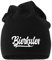 MoonWorks® Jersey Beanie Damen Ginderella Wodkahontas Trinkerbell Alkohol Glühwein Mütze Bierkules schwarz Unisize
