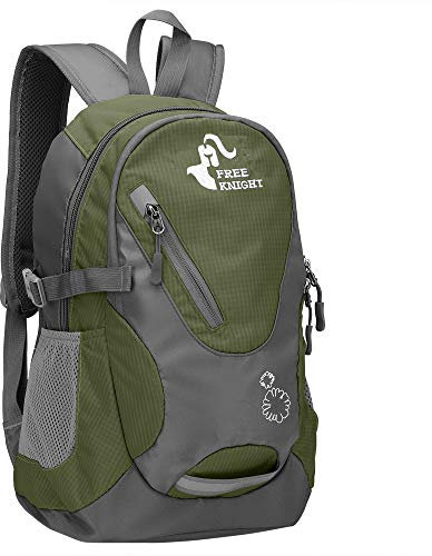 free knight Kleiner Tagesrucksack 20L Radfahren Wanderrucksack Wasserdichter Reiserucksack Leichtgewicht (Armee grün)