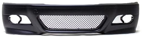 DM Autoteile Evo STOßSTANGE Vorne Schwarz passt für 3er E46 Coupe Cabrio 99-03 nicht M3 M