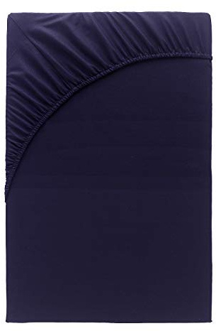 Class Home Collection Spannbettlaken 140x200cm - 160x200cm Jersey Baumwolle Schwarz