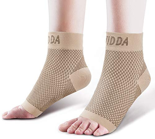 AVIDDA Plantar Fasciitis Support Socks, 1 PAIR Ankle Support Compression Foot Sleeves for Sprained Ankle, Running, Sports Protection and Pain Relief