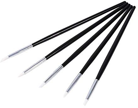 5Pcs Nail Brush Silicone Nail Art design stamp Pen Brush Nail Art Liner Brushes Carving Craft Brushes Pencil DIY Tools