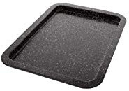 Pradel Excellence - Moule à Gâteaux Rectangulaire en Acier Carbone, Revêtement Anti-Adhésif - Accessoire Pâtisserie Préparation Culinaire - Compatible Four et Lave-Vaisselle - 38,5 x 27 x 2 cm - Noir