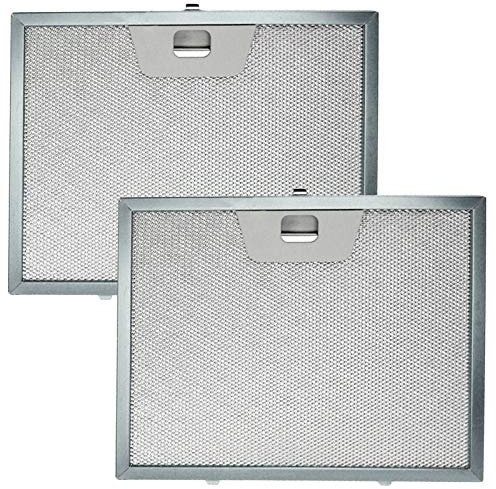 SPARES2GO Fettfilter aus Metall, kompatibel mit Faber INSM24GR 110.0154.587 Inca Smart Dunstabzugshaube (235 mm x 189 mm, 2 Stück)
