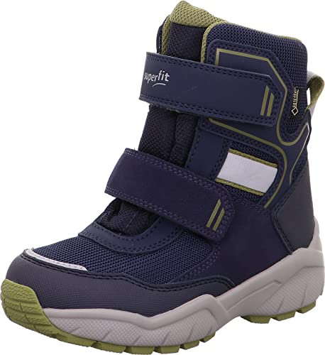 Superfit Jungen CULUSUK 2.0 warm gefütterte Gore-Tex Schneestiefel, Blau Grün 8000, 33 EU Weit