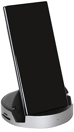 Targus AWU420GL Universal USB-C Telefon-Dock, kompatibel mit den meisten USB-C DP Alt Mode Telefonen, z.B. Samsung Galaxy S10/S20/Note 10/20, Samsung DeX Modus, Android One UI und Windows, schwarz